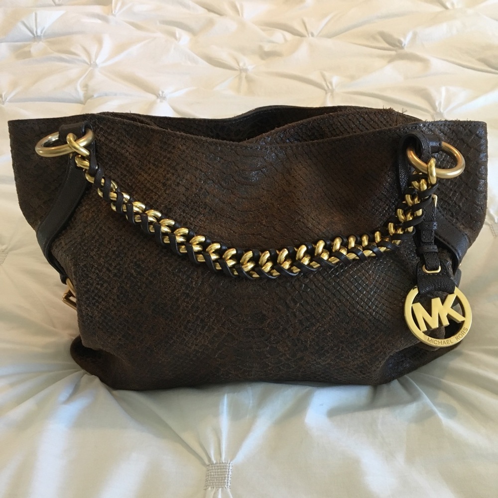💕Genuine Michael Kors Snakeskin Handbag. New! 💕